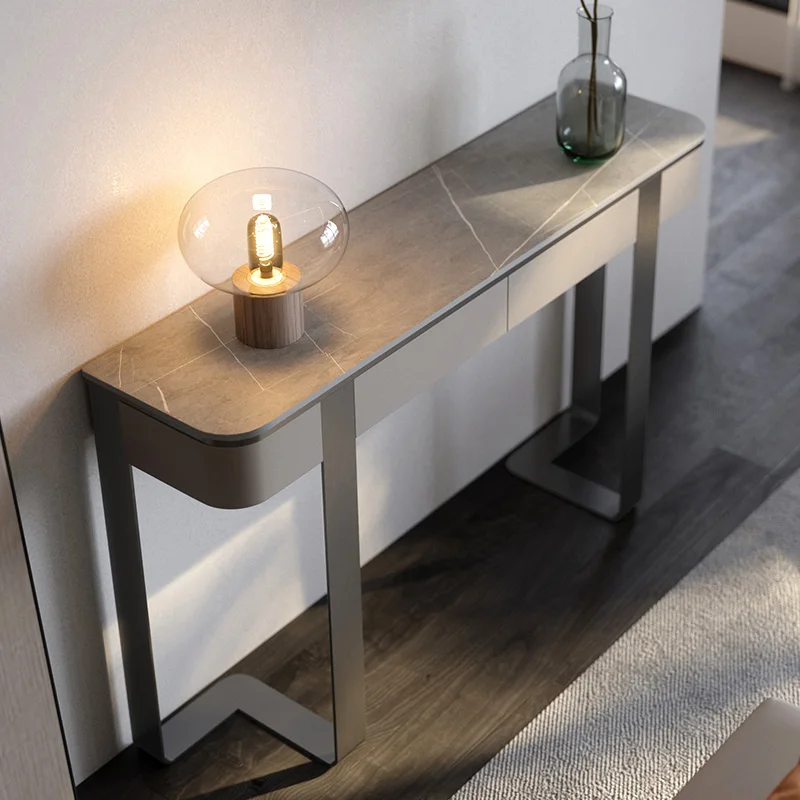Luxury Style Stone Plate Console Tables Entrance Door Console Wall Modern Minimalist Side View Sets Entrance Cabinet
Luxury Style Stone Plate Console Tables Entrance Door Console Wall Modern Minimalist Side View Sets Entrance Cabinet