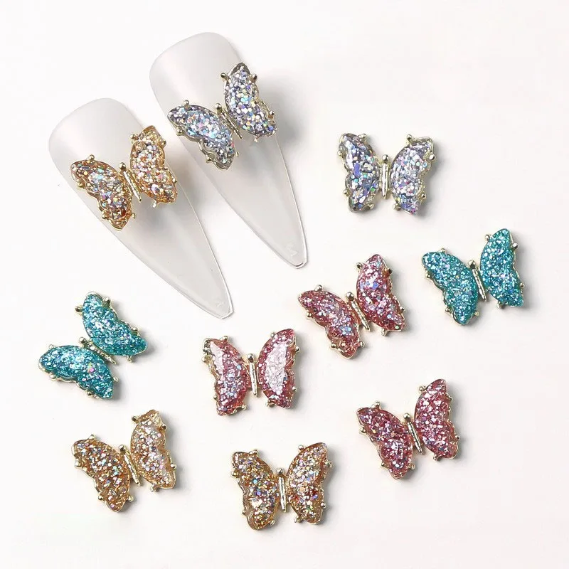 10Pcs Nail Art Butterfly Crystal Rhinestones Colorful Aurora Alloy Butterfly Designer Charms For Acrylic Nails 2022 Spring Decor
10Pcs Nail Art Butterfly Crystal Rhinestones Colorful Aurora Alloy Butterfly Designer Charms For Acrylic Nails 2022 Spring Decor