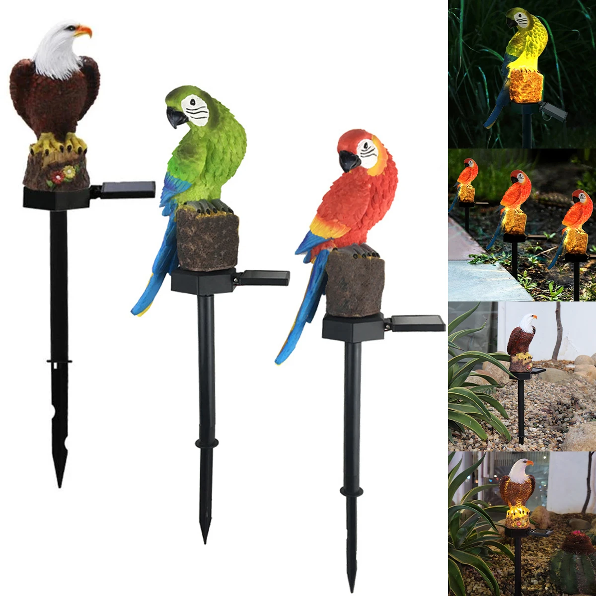 Eagle Garden Lamp Solar Eagle Lawn Lamp Auto ON/OFF Solar Parrot Night Light IP44 Waterproof Solar Eagle Light Eagle-shaped 
Eagle Garden Lamp Solar Eagle Lawn Lamp Auto ON/OFF Solar Parrot Night Light IP44 Waterproof Solar Eagle Light Eagle-shaped