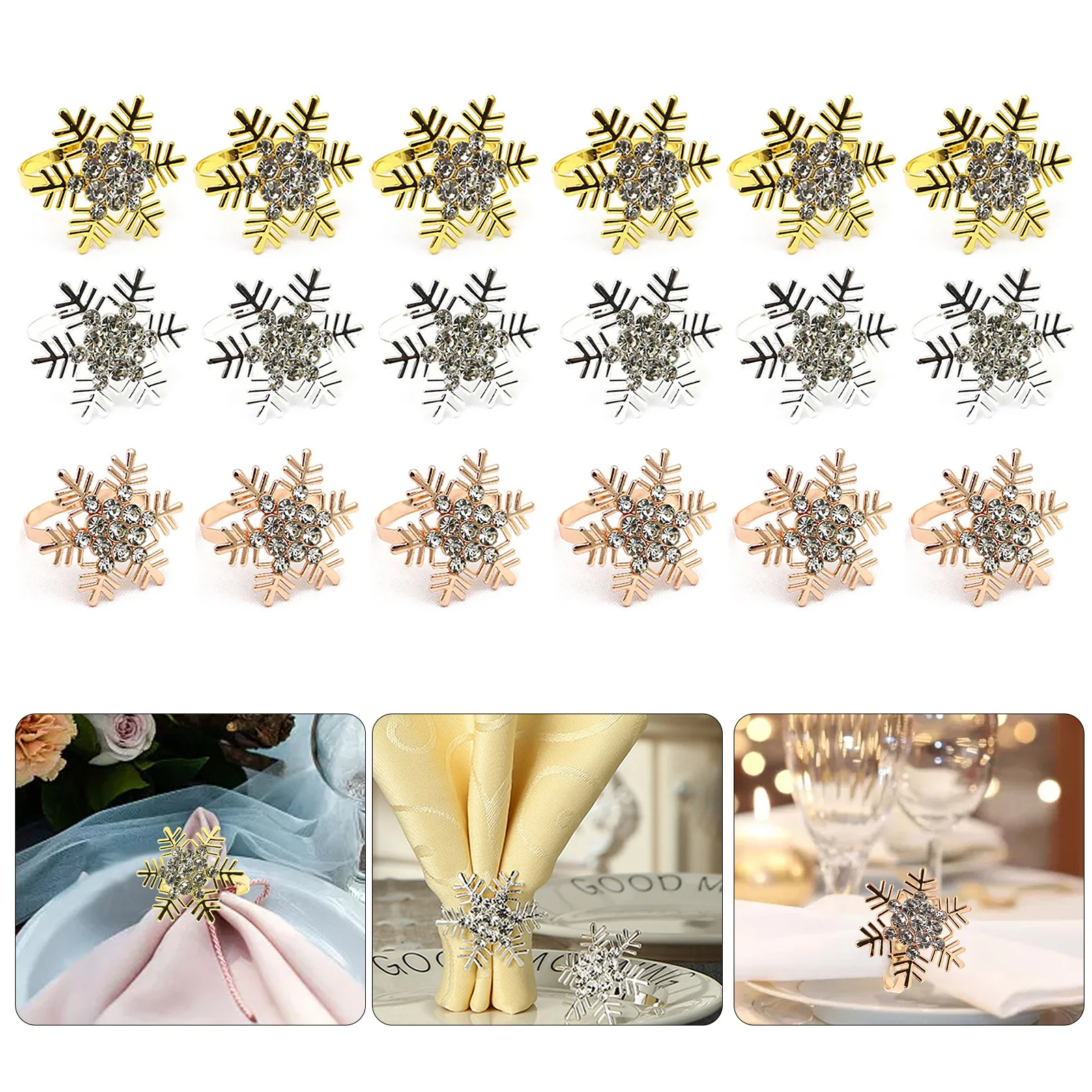 6Pcs Christmas Snowflake Shaped Napkin Rings Dinning Table Setting Christmas Snowflake Napkin Button Napkin Ring
6Pcs Christmas Snowflake Shaped Napkin Rings Dinning Table Setting Christmas Snowflake Napkin Button Napkin Ring