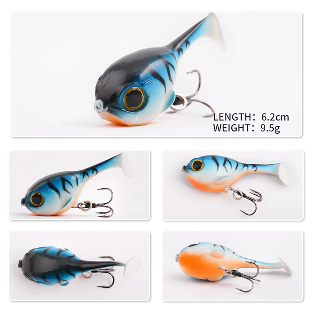 1pcs 62mm 9.5g Soft Bait Jighead Micro Fishing Lures Vivid Crankbait Wobblers Swimbait Trout Pesca Artificial Fishing Tackle
1pcs 62mm 9.5g Soft Bait Jighead Micro Fishing Lures Vivid Crankbait Wobblers Swimbait Trout Pesca Artificial Fishing Tackle