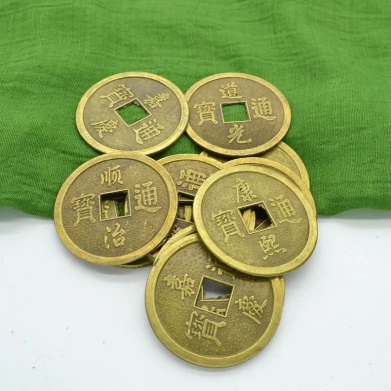 10Pcs Golden Chinese Ancient Feng Shui Lucky Coin Home Decor Good Fortune Dragons Antique Wealth Money for Collection Gift
10Pcs Golden Chinese Ancient Feng Shui Lucky Coin Home Decor Good Fortune Dragons Antique Wealth Money for Collection Gift