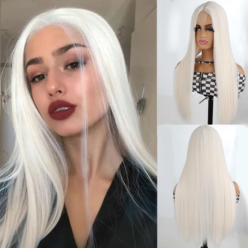 Aosiwig Synthetic Long Wig Straight Natural Middle Part Hair Halloween Cosplay Anime White Black Brown Blonde Wigs For Women
Aosiwig Synthetic Long Wig Straight Natural Middle Part Hair Halloween Cosplay Anime White Black Brown Blonde Wigs For Women