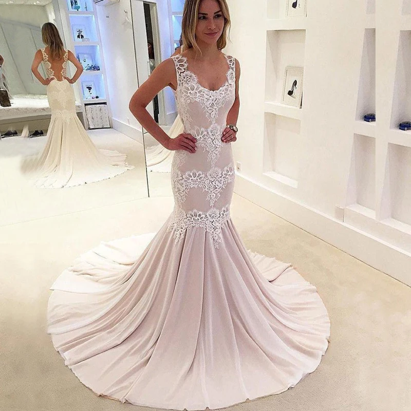 Sexy Lace Mermaid Wedding Dresses Sleeveless vestidos de noiva 2022 Plus Size robe de mariée Backless Simple Wedding Dress
Sexy Lace Mermaid Wedding Dresses Sleeveless vestidos de noiva 2022 Plus Size robe de mariée Backless Simple Wedding Dress