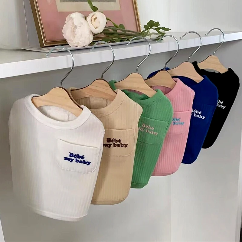 Solid Color Puppy Vest Pet Summer Leggings Teddy Breathable Clothes Soft Pullover Pet Dog T-shirt Dog Accessories
Solid Color Puppy Vest Pet Summer Leggings Teddy Breathable Clothes Soft Pullover Pet Dog T-shirt Dog Accessories