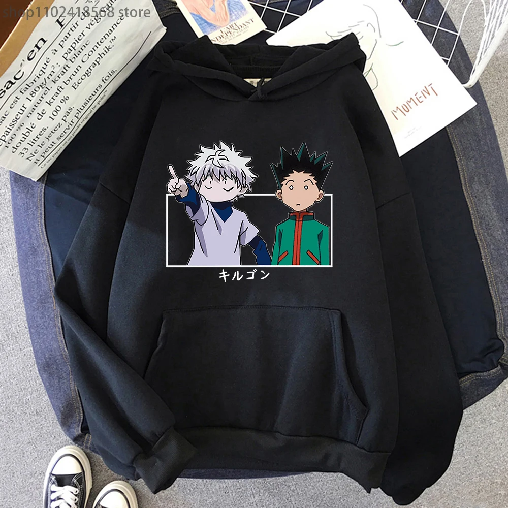 HxH hoodies Baka Killua sweatshirts Anime Hunter X Hunter streetwear men Women Gon Printed Clothes Long Sleeve Harajuku Tops 
HxH hoodies Baka Killua sweatshirts Anime Hunter X Hunter streetwear men Women Gon Printed Clothes Long Sleeve Harajuku Tops