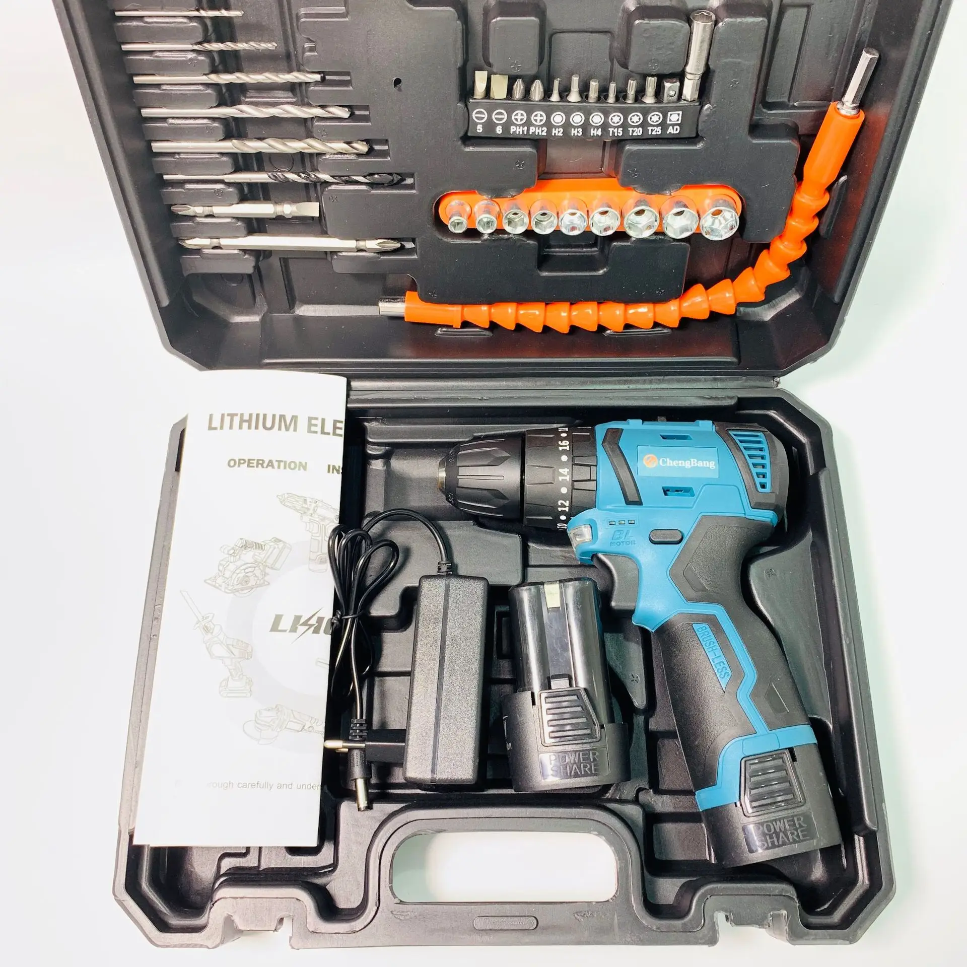 impact 10 ㎜ lithium electric brushless electric hand drill 16.8 V suit 18 vf app
impact 10 ㎜ lithium electric brushless electric hand drill 16.8 V suit 18 vf app