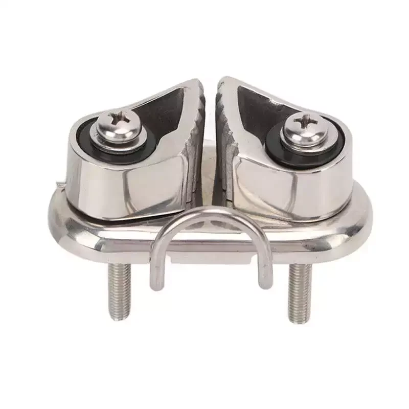 Boat Cam Cleat Mirror Polished Fast Entry Cam Cleat with Wire Leading Ring for 10mm Rope
Boat Cam Cleat Mirror Polished Fast Entry Cam Cleat with Wire Leading Ring for 10mm Rope