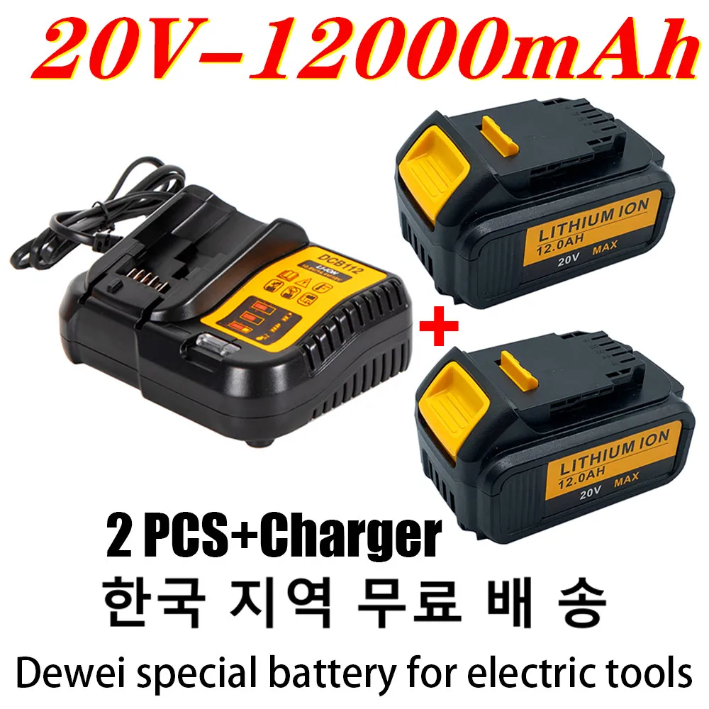 Original 20V 12000mah for Dewalt DCB200 Rechargeable Li-ion Battery 20V MAX Replacement for DeWalt DCB205 DCB201 DCB203 Power
Original 20V 12000mah for Dewalt DCB200 Rechargeable Li-ion Battery 20V MAX Replacement for DeWalt DCB205 DCB201 DCB203 Power