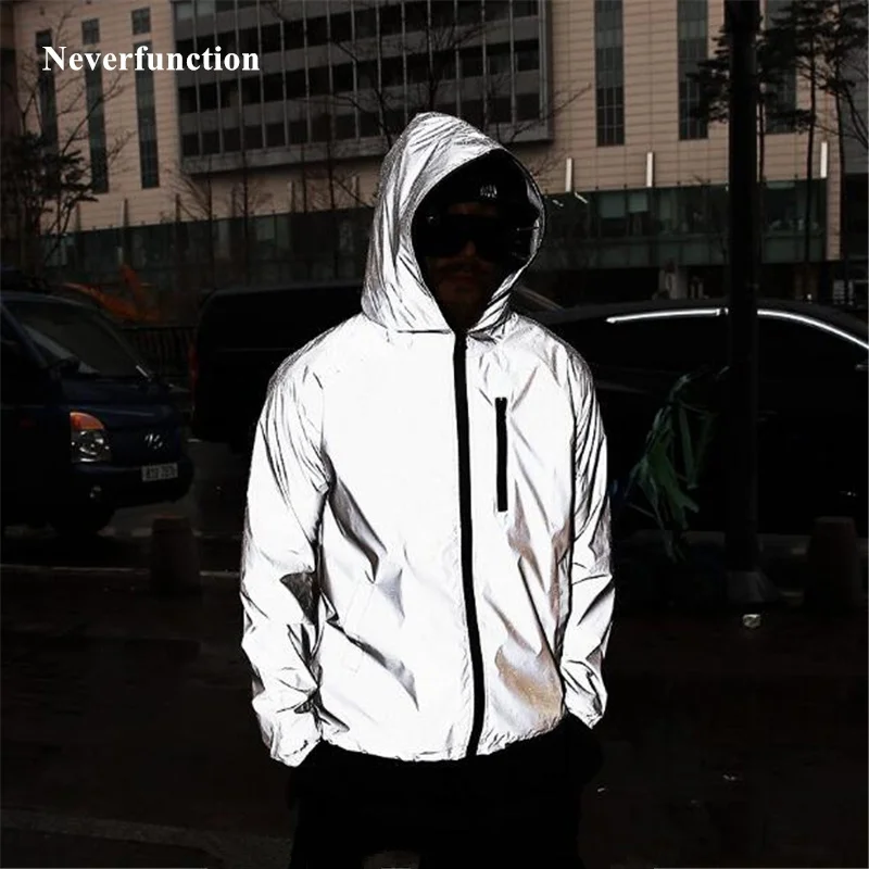 Plus Size 4XL Men Sprin Autumn full reflective Windbreaker waterproof Jacket male i street ip op Loose ded Coats
Plus Size 4XL Men Sprin Autumn full reflective Windbreaker waterproof Jacket male i street ip op Loose ded Coats