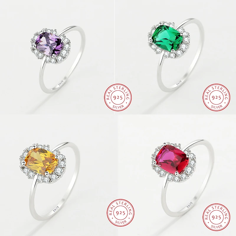 2022 NEW Fashion 4 Colors Colorful Ring For Women Genuine S925 Silver Diamond Crystal Engagement Valentine's Day Gift Jewelry
2022 NEW Fashion 4 Colors Colorful Ring For Women Genuine S925 Silver Diamond Crystal Engagement Valentine's Day Gift Jewelry