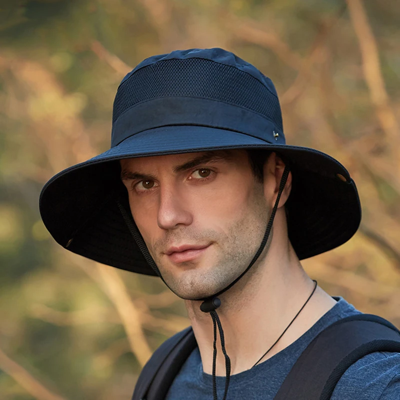 Кепка рыбака Мужская сетчатая, дышащая шапка от солнца, с УФ-защитой, летняя 
Кепка рыбака Мужская сетчатая, дышащая шапка от солнца, с УФ-защитой, летняя