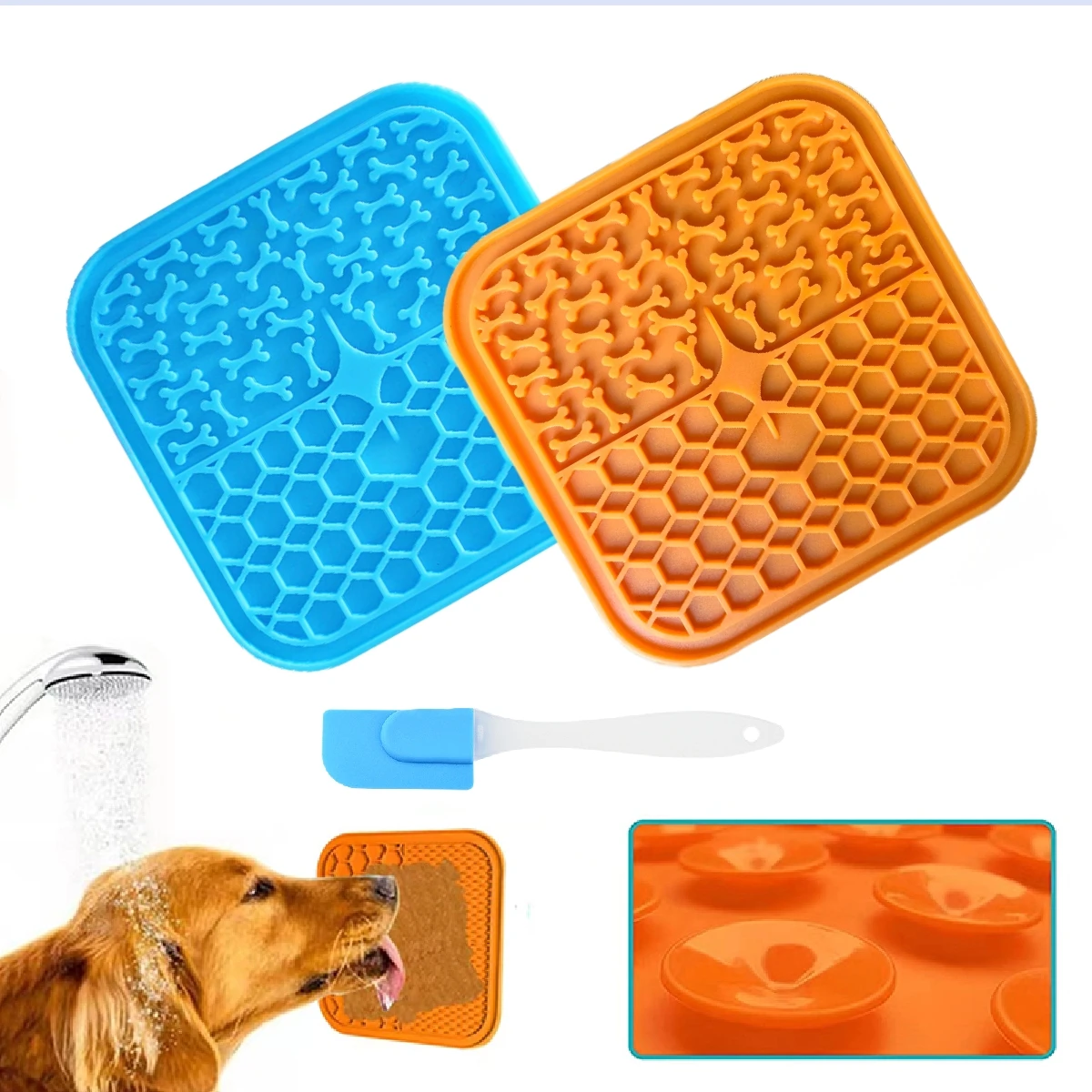 Pet Lick Silicone Mat for Dogs Pet Slow Food Plate Dog Bathing Distraction Silicone Dog Sucker Food Training Dog Feeder Supplies
Pet Lick Silicone Mat for Dogs Pet Slow Food Plate Dog Bathing Distraction Silicone Dog Sucker Food Training Dog Feeder Supplies