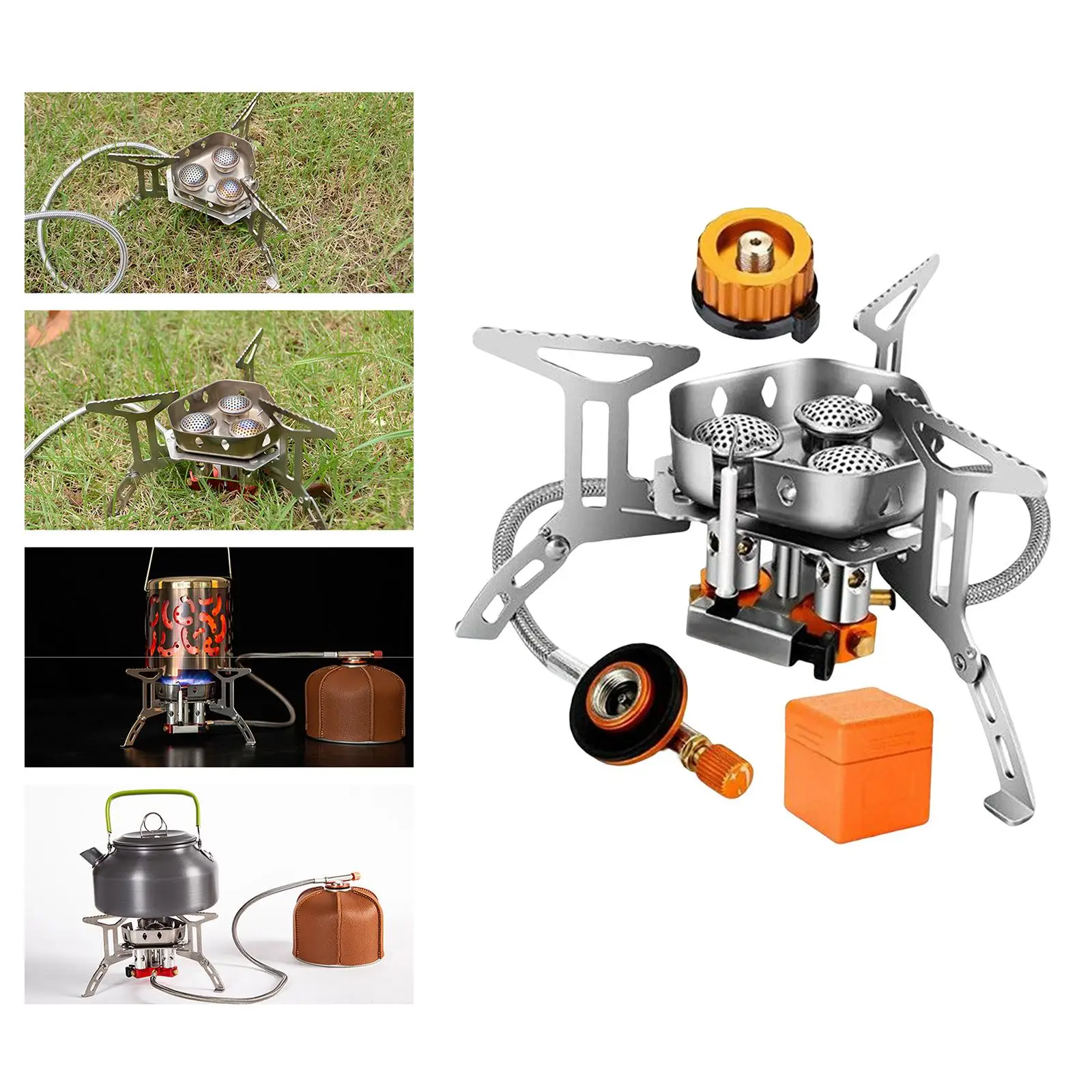 Portable Camping Gas Stove Split Burner Adjustable Windproof Camp Stove for Backpacking Hiking Butane Mountaineering Propane
Portable Camping Gas Stove Split Burner Adjustable Windproof Camp Stove for Backpacking Hiking Butane Mountaineering Propane