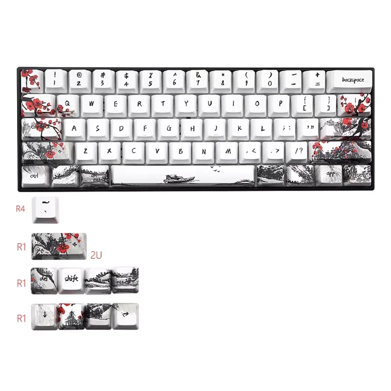 71 Keys Wangjiang Plum Blossom Keycap Dye Sublimation OEM Profile Mechanical Keyboard Keycap For GH60 XD64 DZ60 GK61 GK64
71 Keys Wangjiang Plum Blossom Keycap Dye Sublimation OEM Profile Mechanical Keyboard Keycap For GH60 XD64 DZ60 GK61 GK64