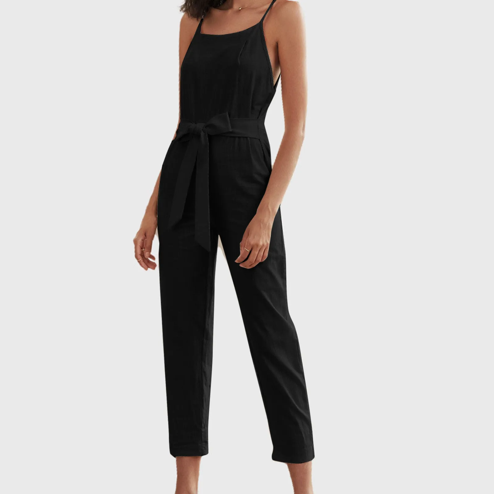 Women Fashion Casual Solid Color Women's Overalls Loose Fit Jumper Spaghetti Strap Sexy Jersey Jumpsuit Romper Summer Playsuit
Women Fashion Casual Solid Color Women's Overalls Loose Fit Jumper Spaghetti Strap Sexy Jersey Jumpsuit Romper Summer Playsuit
