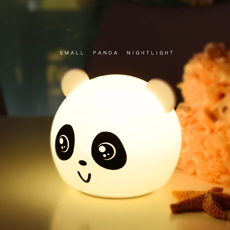LED Night Light Touch Sensor Colorful Light USB Rechargeable Silicone Pat Light Children Baby Gift Cartoon Panda Silicone Lamp
LED Night Light Touch Sensor Colorful Light USB Rechargeable Silicone Pat Light Children Baby Gift Cartoon Panda Silicone Lamp