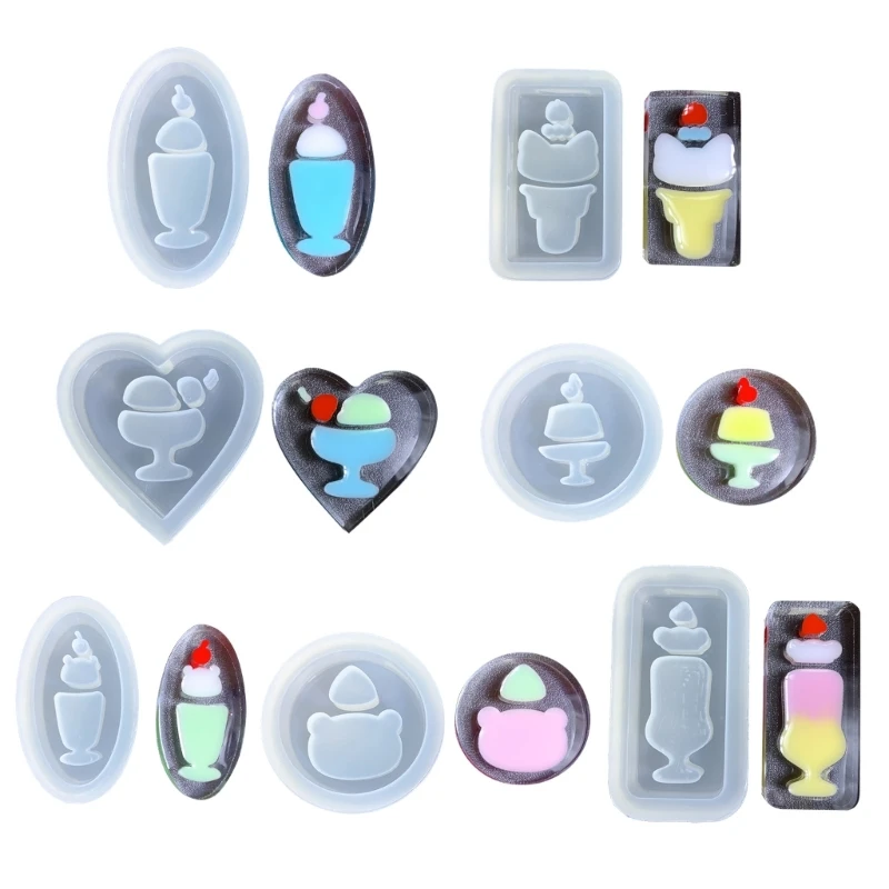R3MC Ice Cream Quicksand Silicone Mold Crystal Epoxy Resin Mold Jewelry Ornament Handmade Craft Making Supplies DIY Decors 
R3MC Ice Cream Quicksand Silicone Mold Crystal Epoxy Resin Mold Jewelry Ornament Handmade Craft Making Supplies DIY Decors