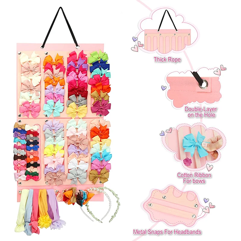 1Pcs Hair Bows Holder with Large Capacity Hair Clips Storage Hanger Hair Bows Organizer Baby Hair Accessory Display with Rope
1Pcs Hair Bows Holder with Large Capacity Hair Clips Storage Hanger Hair Bows Organizer Baby Hair Accessory Display with Rope