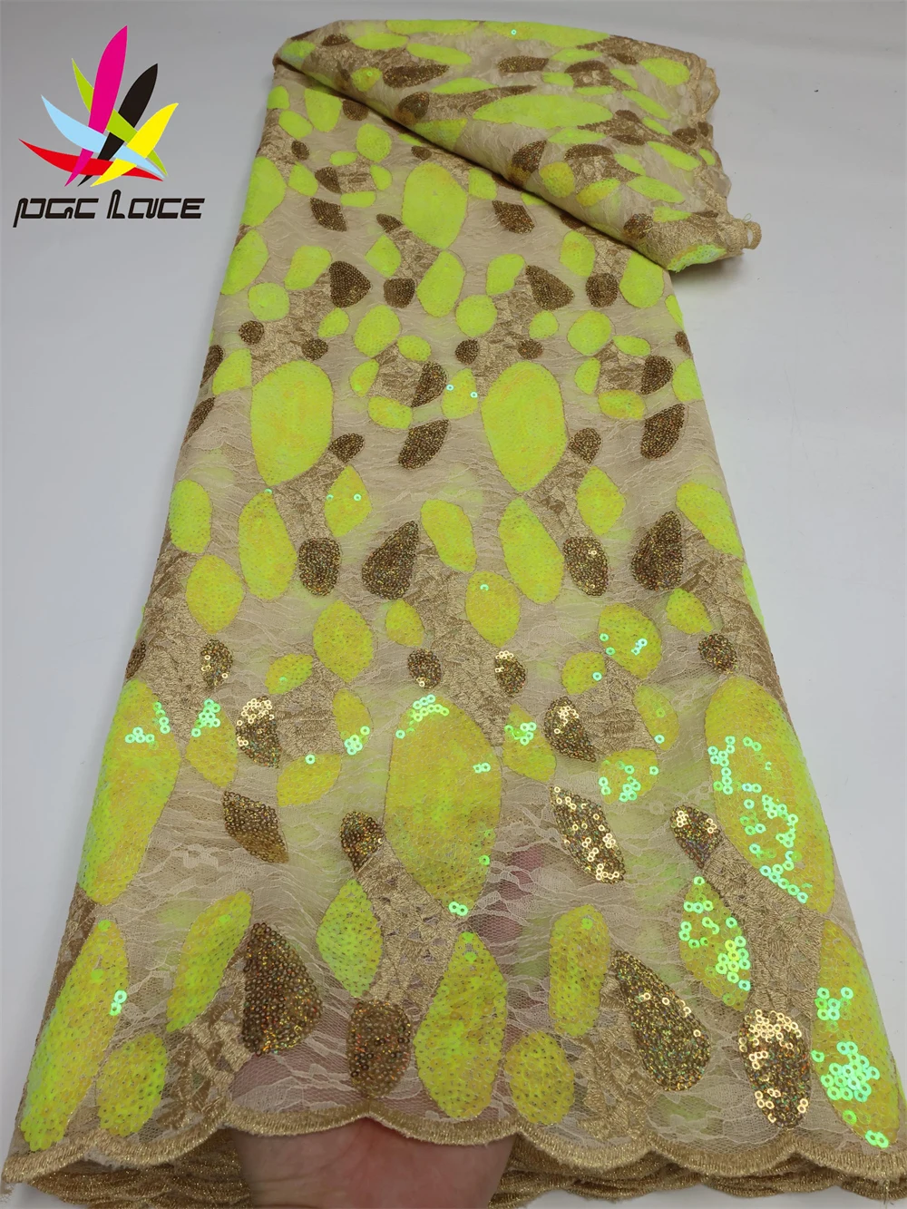 PGC African Sequins Lace Fabric 2022 High Quality Luxury Embroidery Nigerian French Net Lace Fabric For Wedding Party LY1029-1
PGC African Sequins Lace Fabric 2022 High Quality Luxury Embroidery Nigerian French Net Lace Fabric For Wedding Party LY1029-1