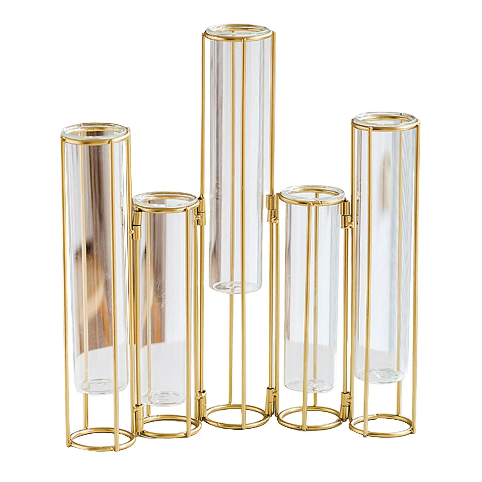 Hinged Flower Vase Test Tube Vase Set with Stand Hinged Plant Holder Glass Vase for Table Centerpiece Indoor Kitchen Decoration
Hinged Flower Vase Test Tube Vase Set with Stand Hinged Plant Holder Glass Vase for Table Centerpiece Indoor Kitchen Decoration