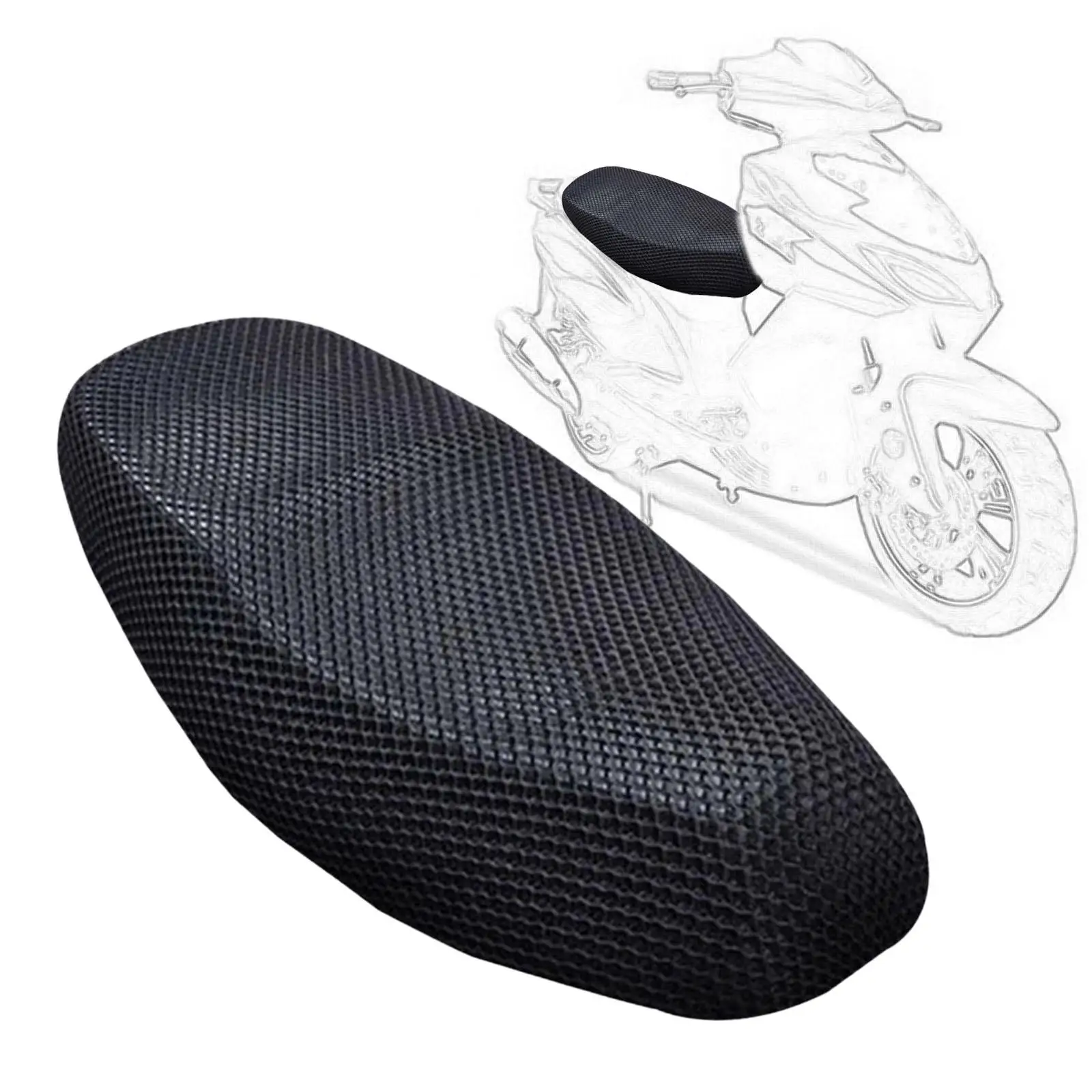 Motorcycle Seat Mesh Cover Nonskid Replacement Universal 3D Comfortable Heat Resistance Fittings Motorbike Seat Cushion Cover
Motorcycle Seat Mesh Cover Nonskid Replacement Universal 3D Comfortable Heat Resistance Fittings Motorbike Seat Cushion Cover