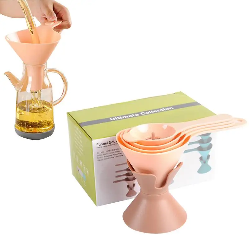 6 In 1 Multifunctional Funnel New 6-in-1 Multifunctional Funnel Set Removable Filter Suitable For All Kinds Of Liquid Solid Food
6 In 1 Multifunctional Funnel New 6-in-1 Multifunctional Funnel Set Removable Filter Suitable For All Kinds Of Liquid Solid Food