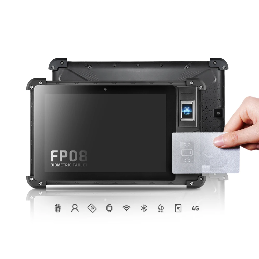 HFSecurity Android 9.0 8'' Touch Screen Fingerprint Scanner Tablet for Mobile Biometric Time Attendance Facial Recognition Model
HFSecurity Android 9.0 8'' Touch Screen Fingerprint Scanner Tablet for Mobile Biometric Time Attendance Facial Recognition Model