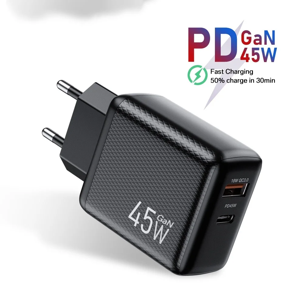 NEW 45W GaN Charger USB Charger Phone Fast Charge Charger For iPhone 13 12 11 iPad Laptop PD USB C Quick Charger 3.0 Type C
NEW 45W GaN Charger USB Charger Phone Fast Charge Charger For iPhone 13 12 11 iPad Laptop PD USB C Quick Charger 3.0 Type C