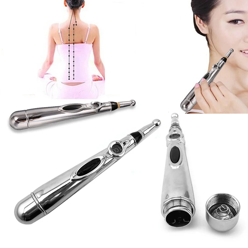 

Hot New Arrival 2 in 1 Electric Acupuncture Magnet Therapy Heal Massage Pen Meridian Energy Pen Relief Pain Tools