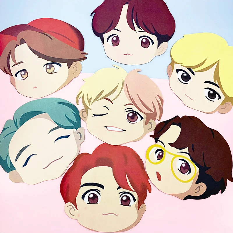 KPOP Bulletproof boy flash shop cartoon mouse pad with special shape around the mouse pad
KPOP Bulletproof boy flash shop cartoon mouse pad with special shape around the mouse pad