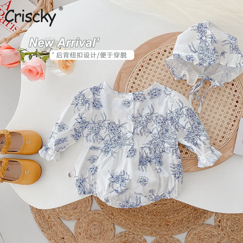 Criscky 2022 Baby Summer Clothing Newborn Infant Baby Girls O Neck Bodysuit Jumpsuit Clothes Blue Printing Outfits
Criscky 2022 Baby Summer Clothing Newborn Infant Baby Girls O Neck Bodysuit Jumpsuit Clothes Blue Printing Outfits