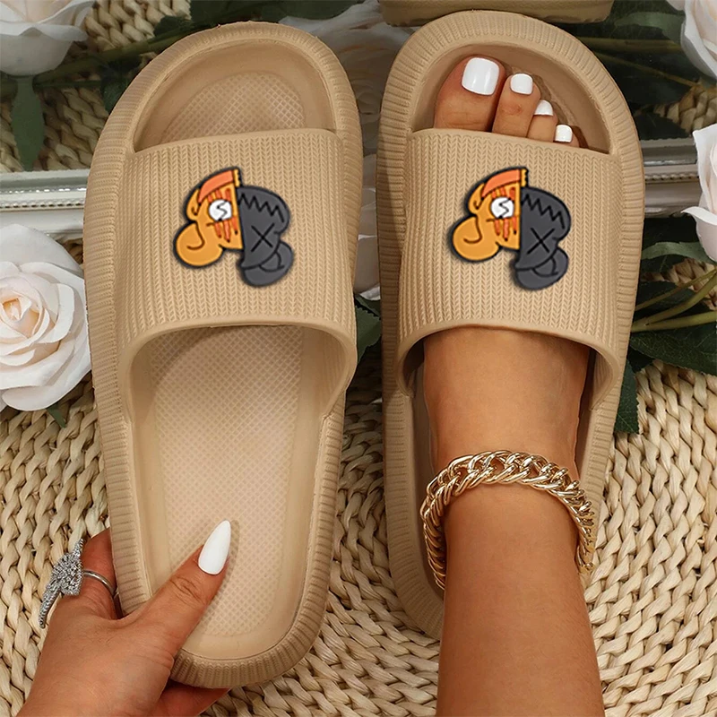 Women Cartoon Bear Decor Beach Slippers 2023 New Men's Summer Casual Soft Comfy Platform Slides Non-slip Home Bathroom EVA Shoes 
Women Cartoon Bear Decor Beach Slippers 2023 New Men's Summer Casual Soft Comfy Platform Slides Non-slip Home Bathroom EVA Shoes