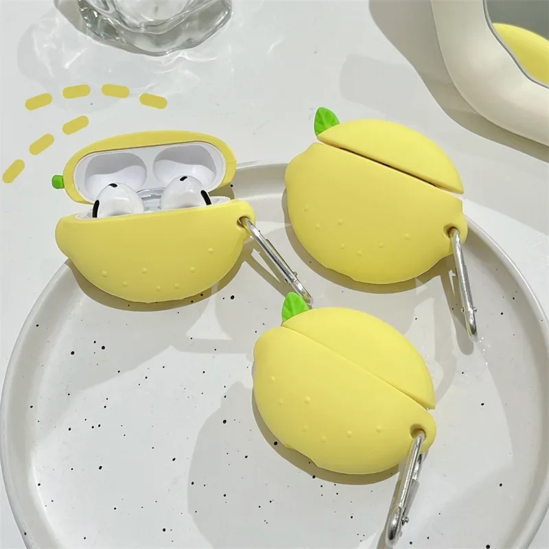 Креативные лимонные аксессуары для AirPods Pro2 Airpod Pro 1 2 3 Bluetooth наушники-вкладыши