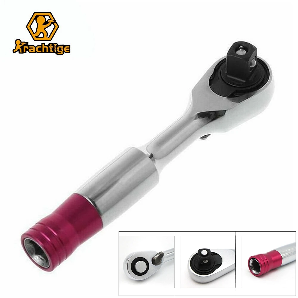 

Krachtige 72 TeethTorque Ratchet Wrench 85mm 1/4'' Mini Socket Wrenches Repair Tool For Vehicle Bicycle Bike