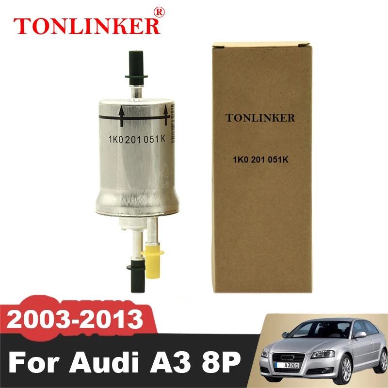 TONLINKER Fuel Filter 1K0201051K For Audi A3 8P 2003-2005-2008-2013 1.6MT 2.0FSI 1.2TFSI 1.4TFSI 1.8TFSI 2.0TFSI Car Accessories
TONLINKER Fuel Filter 1K0201051K For Audi A3 8P 2003-2005-2008-2013 1.6MT 2.0FSI 1.2TFSI 1.4TFSI 1.8TFSI 2.0TFSI Car Accessories