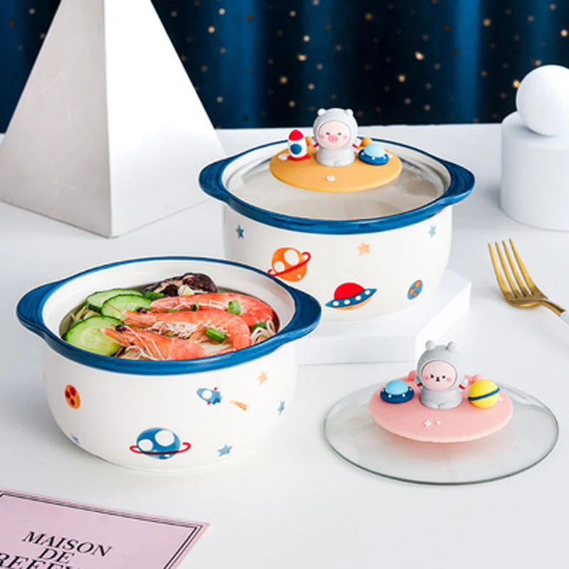 Creative Ceramic Cartoon Instant Noodle Bowl With Lid Kitchen Tableware Fruit Salad Fast Food Bowls With Mobile Phone Holder
Creative Ceramic Cartoon Instant Noodle Bowl With Lid Kitchen Tableware Fruit Salad Fast Food Bowls With Mobile Phone Holder