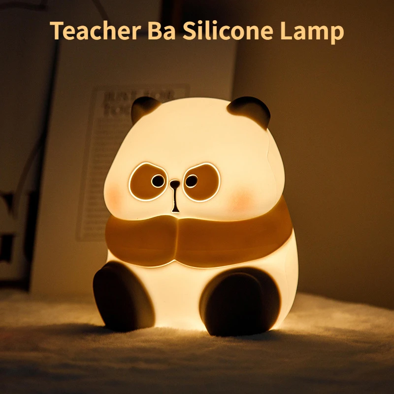Cartoon Panda LED Night Light USB Rechargeable Touch Switch Bedside Decor Silicone Nightlight Eye Protection Lamp Children Gifts
Cartoon Panda LED Night Light USB Rechargeable Touch Switch Bedside Decor Silicone Nightlight Eye Protection Lamp Children Gifts