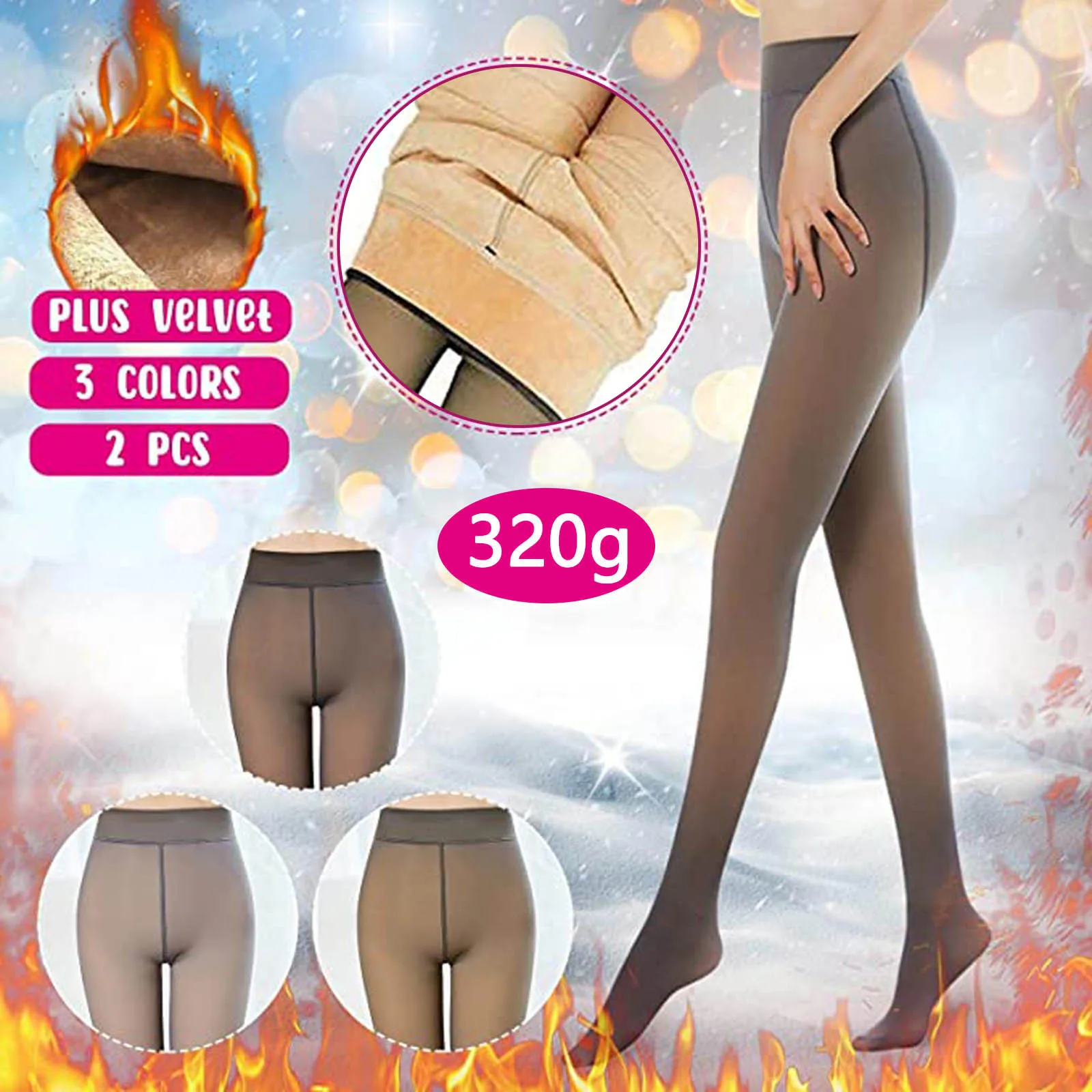 Sexy Women Tights Winter Warm Pantyhose Nylon Pantyhose Stretchy Long Stockings Plus Velvet Pantyhose Medias Invierno Mujer
Sexy Women Tights Winter Warm Pantyhose Nylon Pantyhose Stretchy Long Stockings Plus Velvet Pantyhose Medias Invierno Mujer