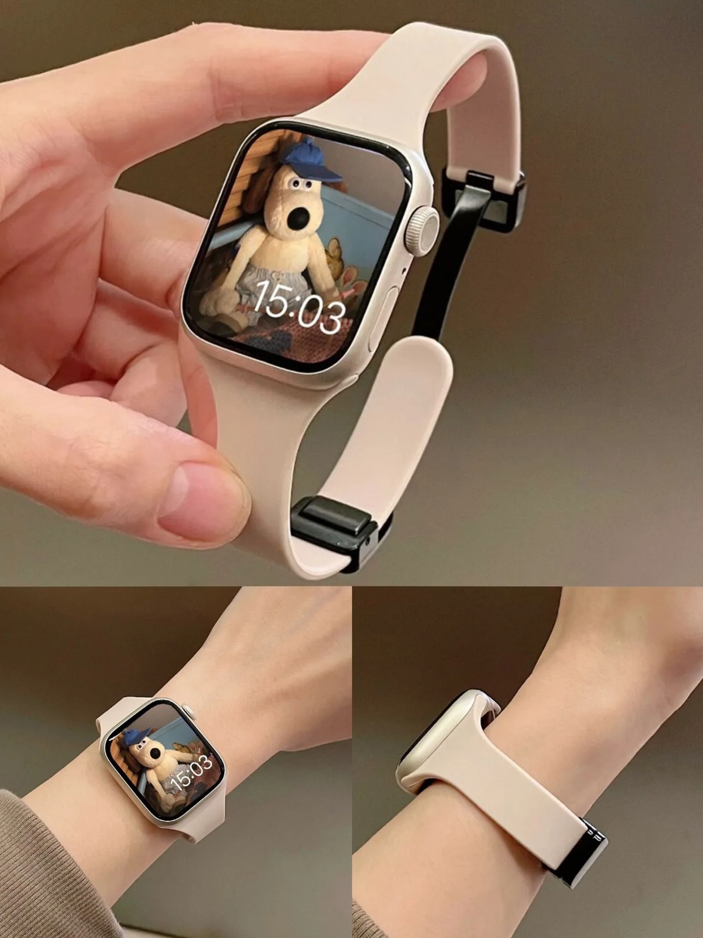 Works with Apple Watch iWatch3456 fine magnetic buckle silica gel sports band AppleWatch 78SE
Works with Apple Watch iWatch3456 fine magnetic buckle silica gel sports band AppleWatch 78SE