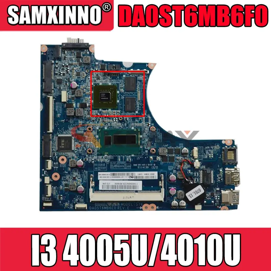 Для Lenovo IdeaPad Flex 15 series Материнская плата для ноутбука DA0ST6MB6F0 материнская плата с процессором I3 4005U / 4010U 100% тестовая работа
Для Lenovo IdeaPad Flex 15 series Материнская плата для ноутбука DA0ST6MB6F0 материнская плата с процессором I3 4005U / 4010U 100% тестовая работа