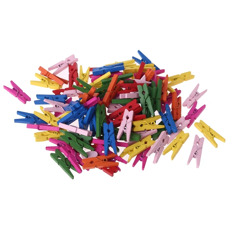 100Pcs Small Size 25mm Mini Natural Wooden Clips for Photo Paper Pegs Clothespin Y98A
100Pcs Small Size 25mm Mini Natural Wooden Clips for Photo Paper Pegs Clothespin Y98A