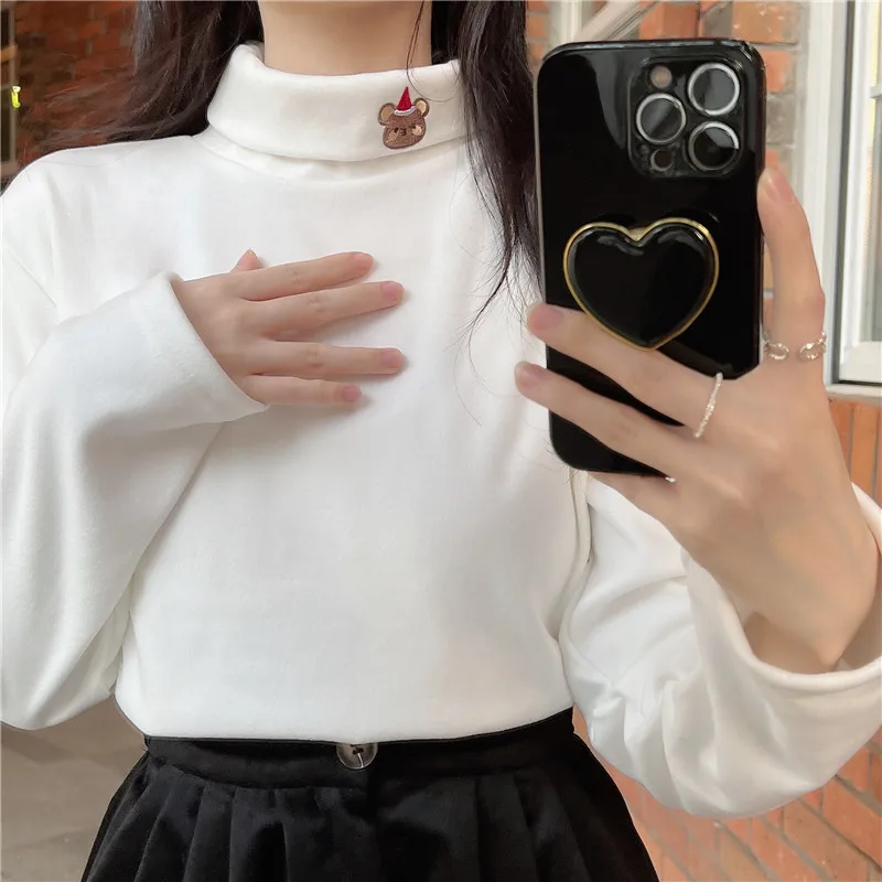 WW1112 High-neck bottoming shirt top women's new embroidery with a niche long-sleeved T-shirt
WW1112 High-neck bottoming shirt top women's new embroidery with a niche long-sleeved T-shirt