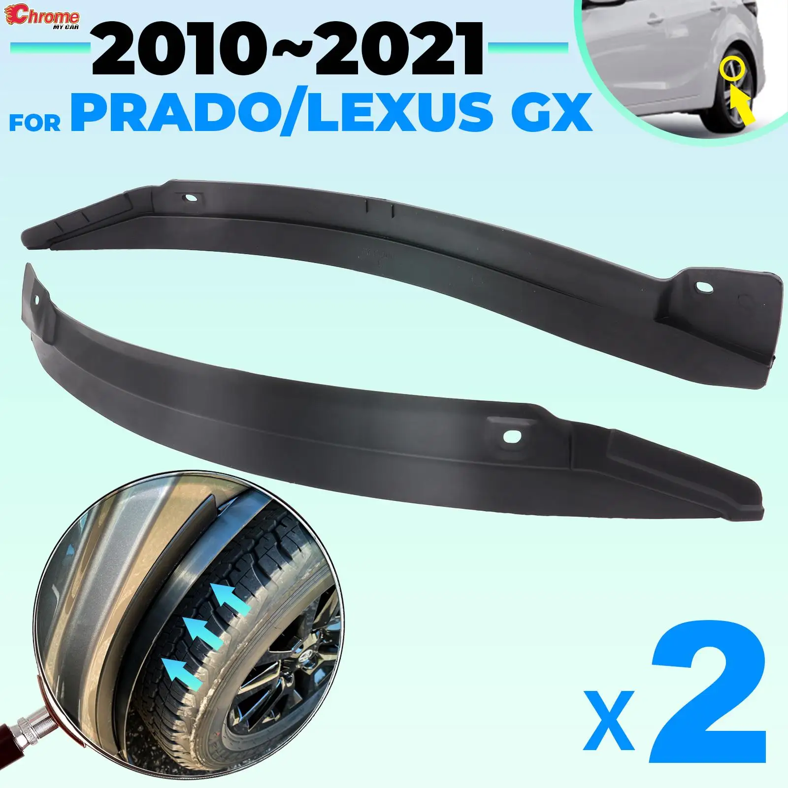 Расклешенное крыло заднего колеса, брызговик для Toyota Land Cruiser Prado J150 150 Lexus GX460 2010-2019 2020 2021
Расклешенное крыло заднего колеса, брызговик для Toyota Land Cruiser Prado J150 150 Lexus GX460 2010-2019 2020 2021