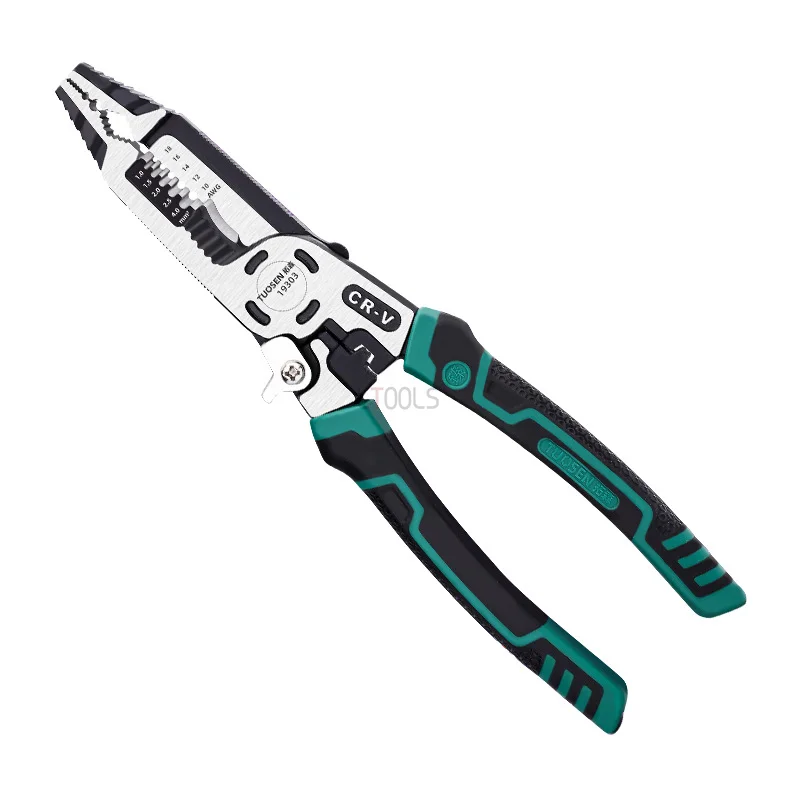10-in-1 Multi-function Nipper Peeling Pliers Crimping Wire Stripper High Carbon Steel Labor-saving Electrician Daily Plier
10-in-1 Multi-function Nipper Peeling Pliers Crimping Wire Stripper High Carbon Steel Labor-saving Electrician Daily Plier