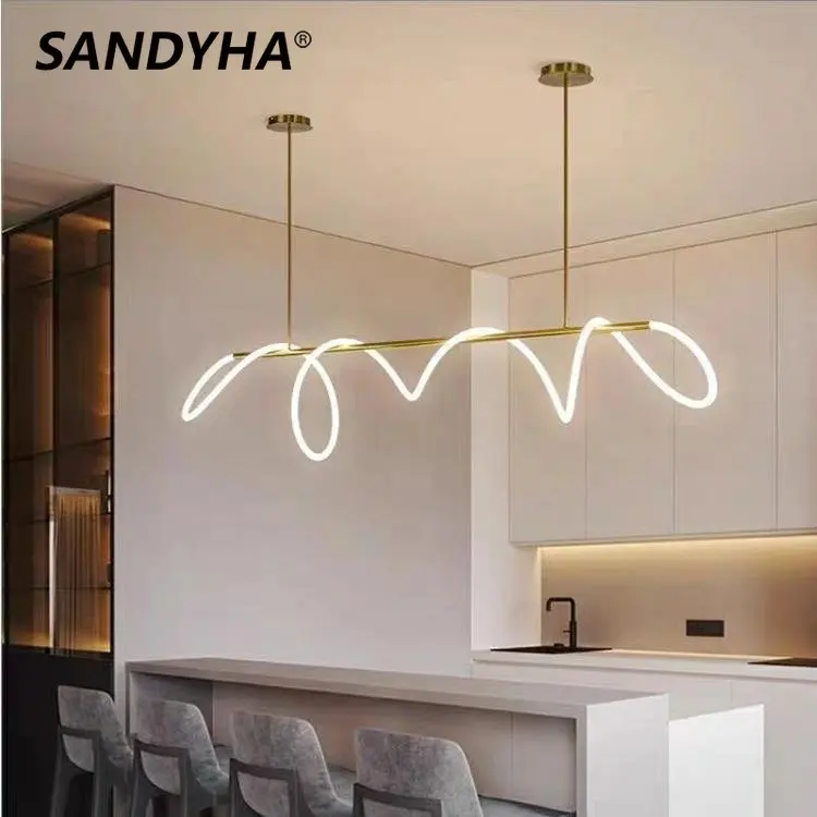 SANDYHA Modern Led Chandelier Golden indoor Home Decor Living Dining Room Bedroom Beside Kitchen Hotel Loft Pendant Lightings
SANDYHA Modern Led Chandelier Golden indoor Home Decor Living Dining Room Bedroom Beside Kitchen Hotel Loft Pendant Lightings