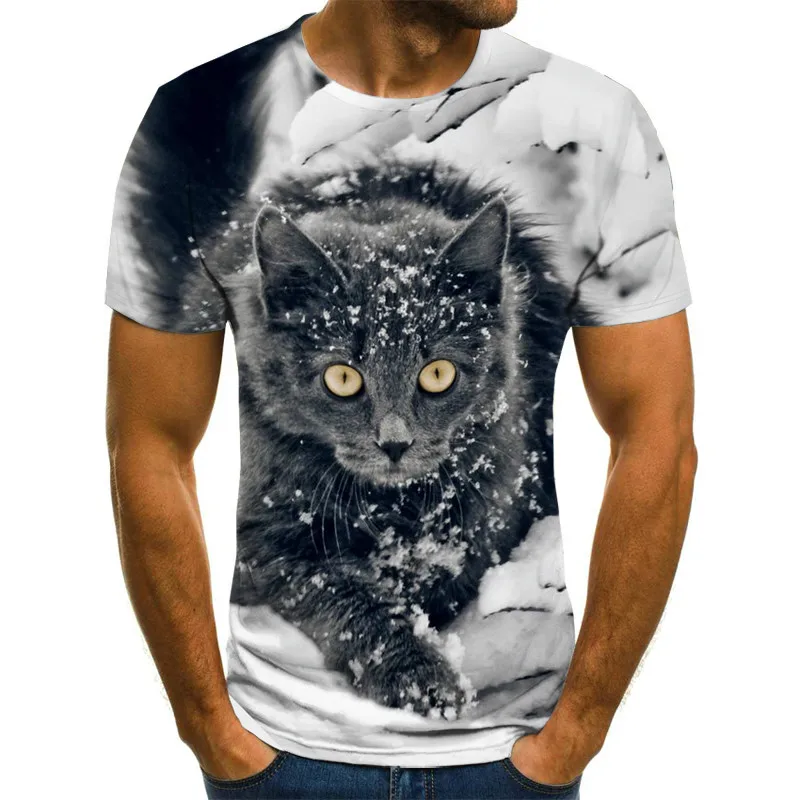 3D printed cat sweat-absorbent breathable T-shirt casual O-neck short-sleeved top 3D printed fashion couple outfit t-shirts
3D printed cat sweat-absorbent breathable T-shirt casual O-neck short-sleeved top 3D printed fashion couple outfit t-shirts