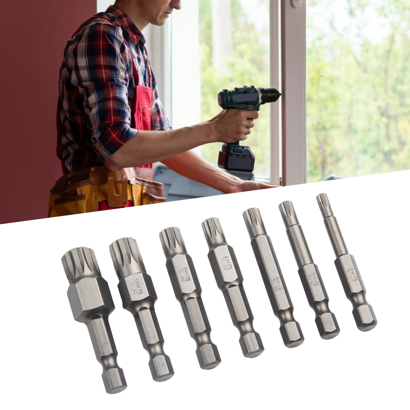 Hand Tools Air Drills Electric Screwdrivers Screwdriver Bits Nutdrivers High Hardness Silver 7pcs/set Alloy Steel
Hand Tools Air Drills Electric Screwdrivers Screwdriver Bits Nutdrivers High Hardness Silver 7pcs/set Alloy Steel