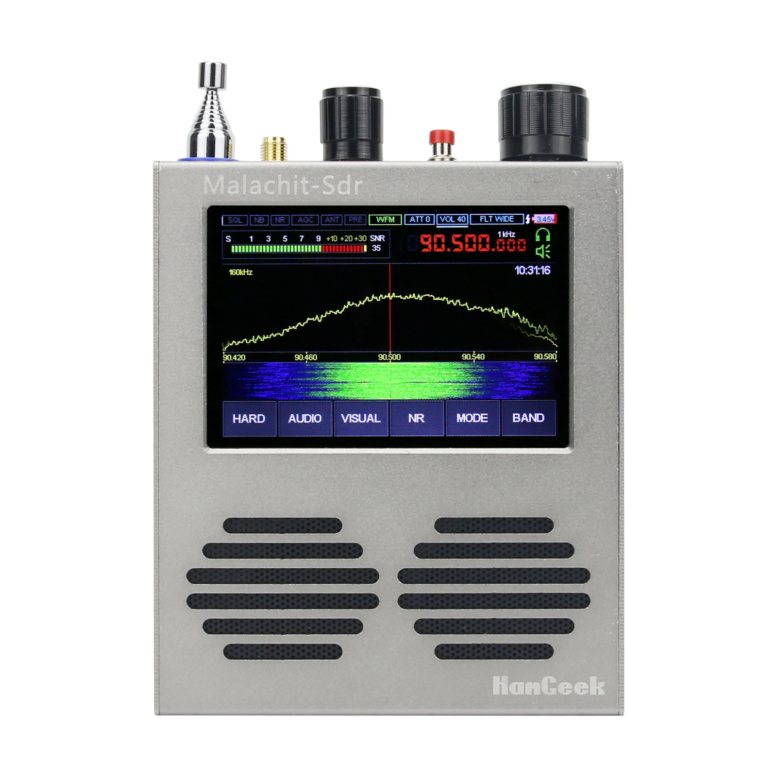 Malahit-SDR Receiver DSP Radio Receiver with 3.5" Touch Screen 50KHz-2GHz Official Authorization Version
Malahit-SDR Receiver DSP Radio Receiver with 3.5" Touch Screen 50KHz-2GHz Official Authorization Version