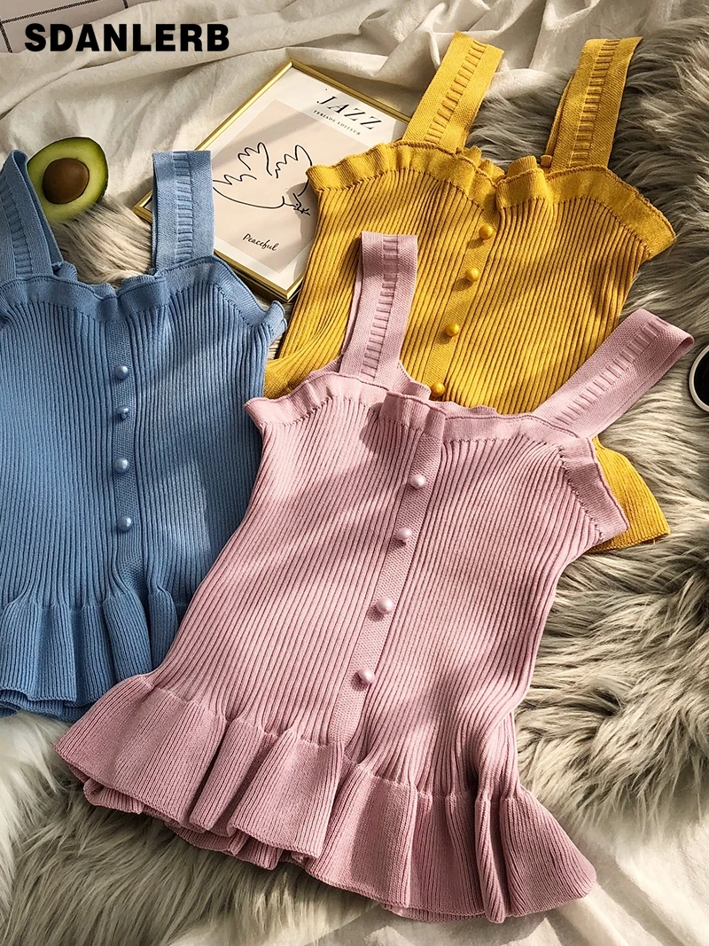 Sexy Sling Women's Inner Wear Base Short Vest 2022 New Women's Summer Matching Outer Wear Slimming Sweet Fairy Tank Tops
Sexy Sling Women's Inner Wear Base Short Vest 2022 New Women's Summer Matching Outer Wear Slimming Sweet Fairy Tank Tops
